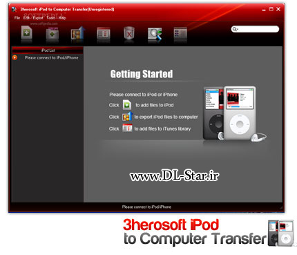 انتقال اطلاعات از iPod به هارد دیسک با ۳herosoft iPod to Computer Transfer 3.6.8.jpg (430×369)
