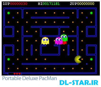 دانلود بازی خاطره انگیز Portable Deluxe PacMan .jpg (425×364)